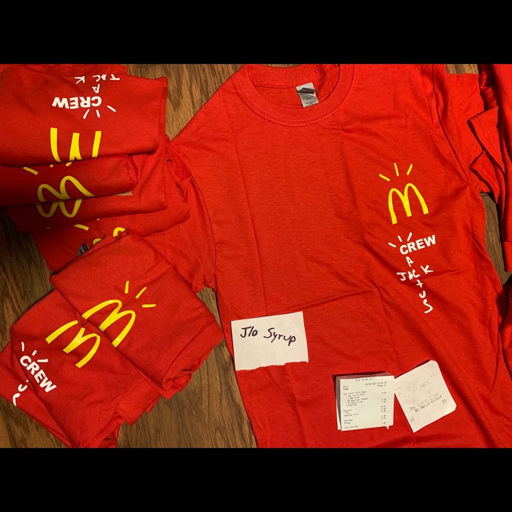 Travis Scott McDonald’s crew cactus jack t shirt 1
